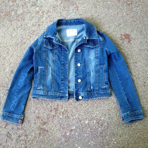 Justice Denim Jean Jacket Girls 10